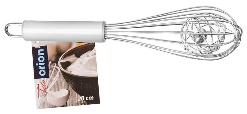 Orion Rozsdamentes acél habverő + golyók, 20 cm