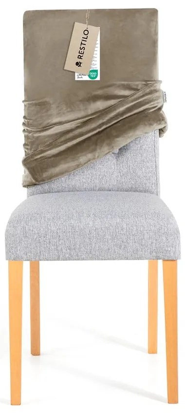Szürkésbézs gumis szék huzat 48 cm Sento – Restilo