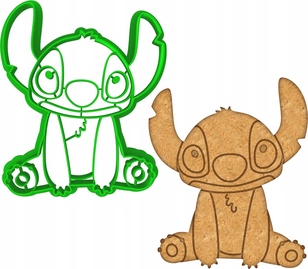 Forma Lyukasztó Mézeskalács kiszúró Űrlény mese Lilo és Stitch 10cm