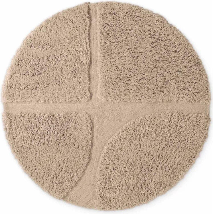 Bézs kézi szövésű kerek szőnyeg ø 160 cm Lambeth Jasper – Ted Baker