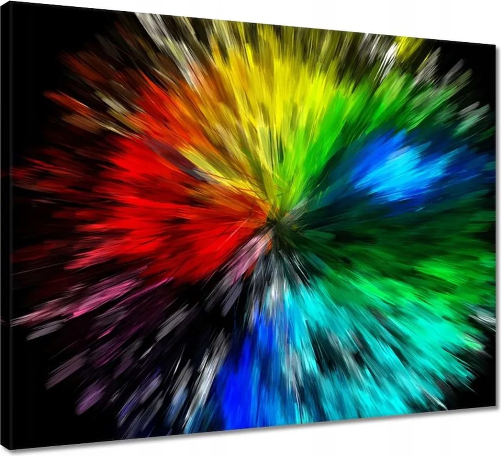 Vászonkép 50x40 Színes robbanás Színek