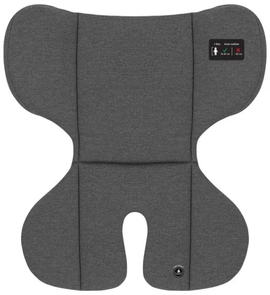 Lionelo - Forgatható autósülés alappal HARPER i-Size 76-150 cm Black Carbon