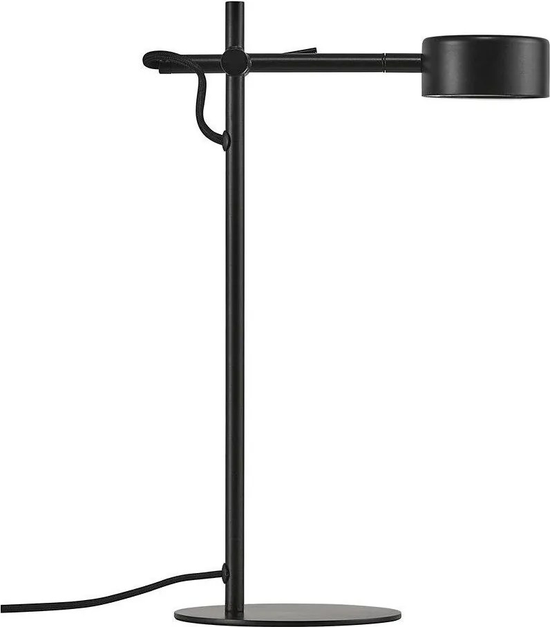Nordlux modern asztali lámpa clyde fekete nor2010835003