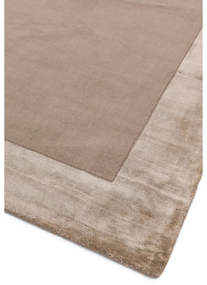 Világosbarna kézi szövésű gyapjú keverék szőnyeg 160x230 cm Ascot – Asiatic Carpets