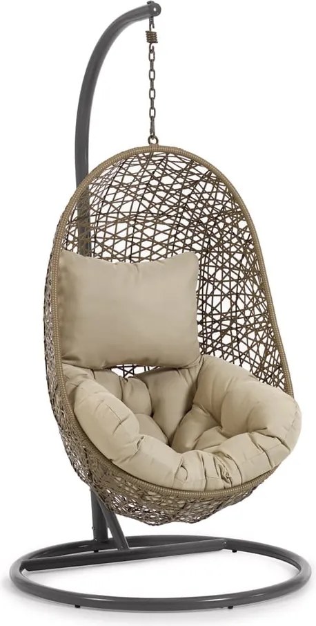 Bézs műrattan kerti függőfotel Florina – Kave Home