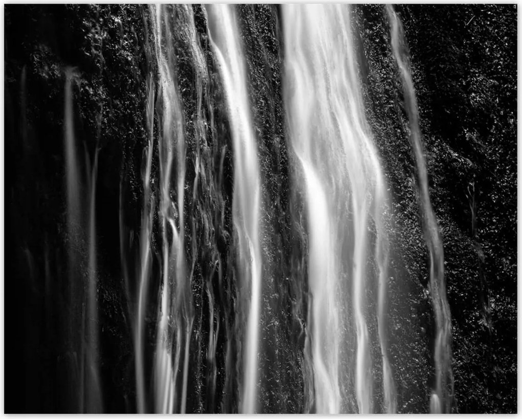 Poszterek 50x40 Vízesés Fekete-fehér