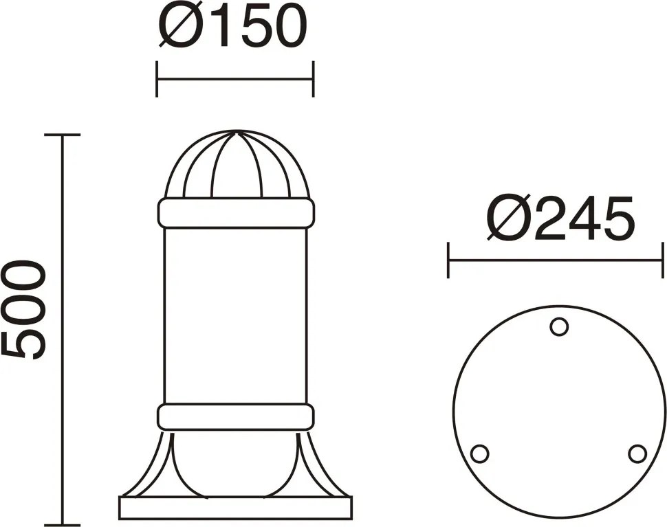 NOVOLUX 272A-G31X1A-02 SAURO Modern Kültéri Állólámpa Fehér, Fekete GX53 IP55