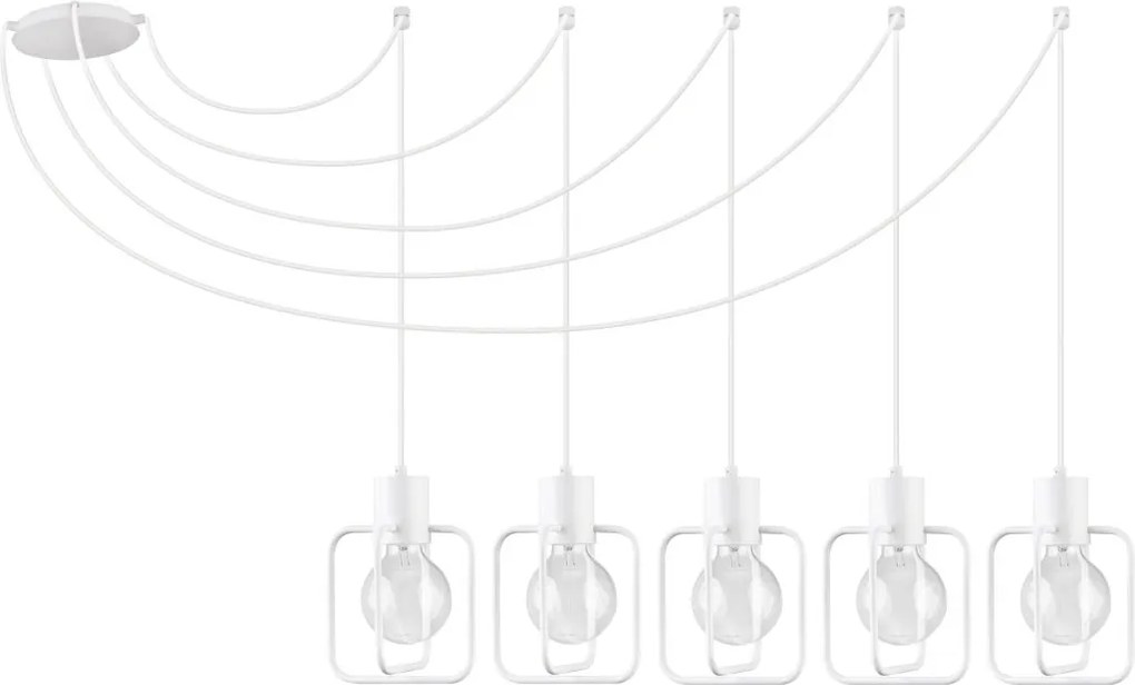 SIGMA LIGHTING 31119 AURA Többágú Függesztett Lámpa Fehér E27 IP20
