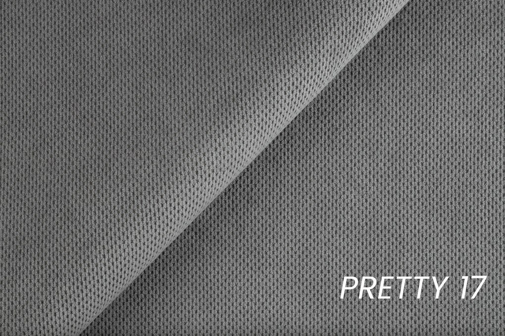 Nardo L sarokkanapé ágyfunkcióval jobb oldali - szürke plüss Pretty 17