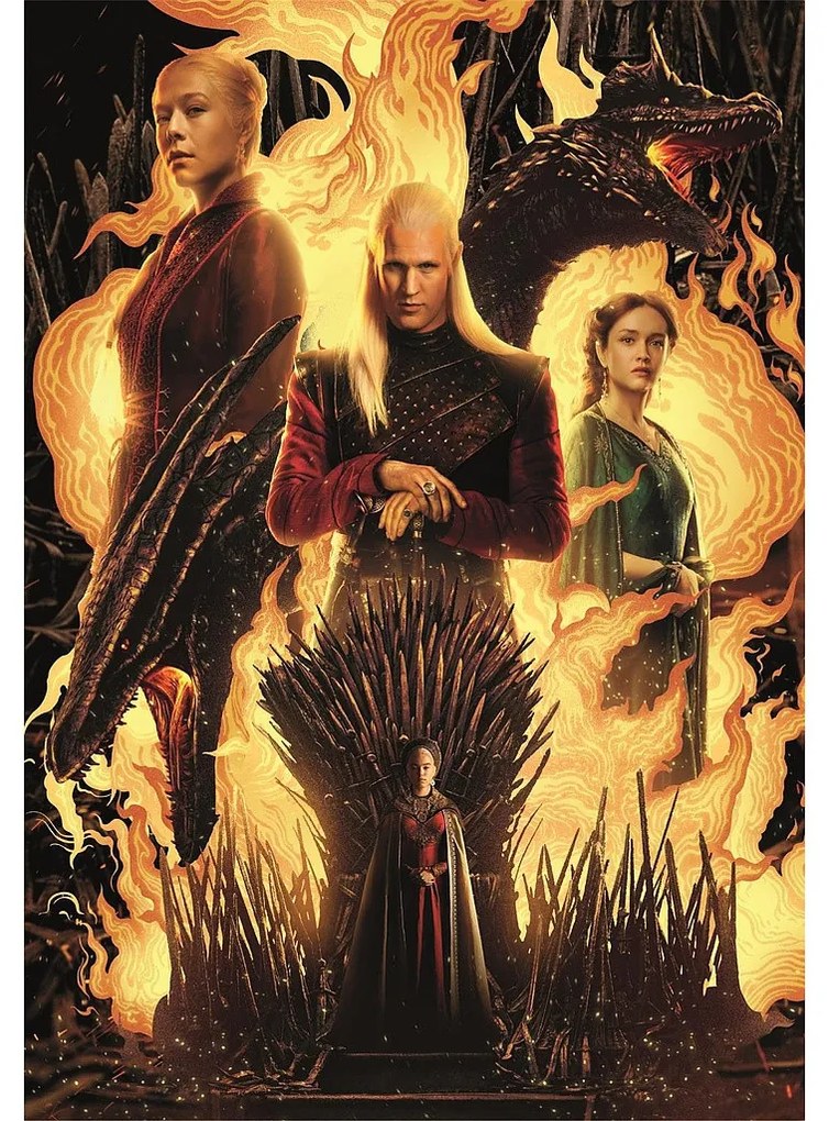 Sárkányok Háza Fire 500 db-os puzzle Clementoni
