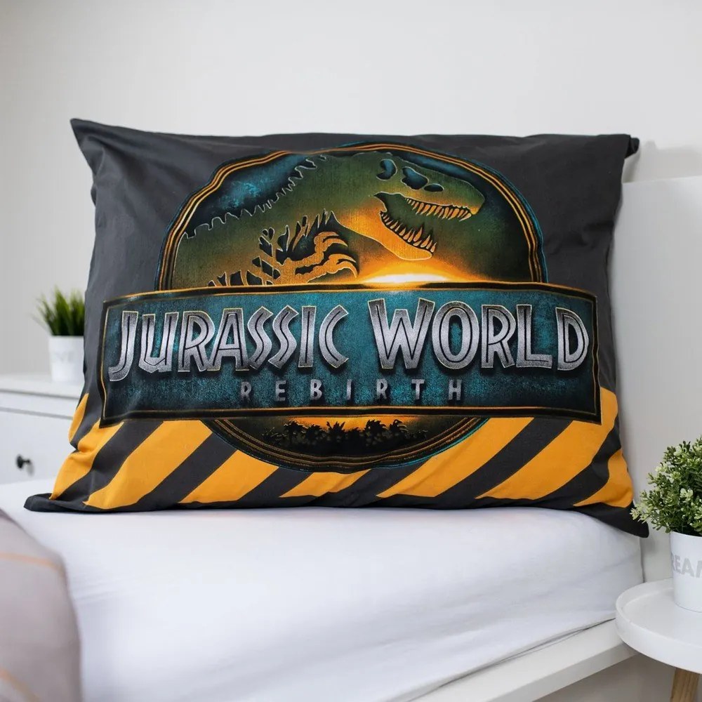 Egyszemélyes pamut gyerek ágyneműhuzat 140x200 cm Jurassic World "T-Rex" – Jerry Fabrics