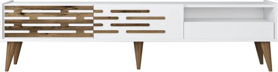 Valensiya TV-állvány, fehér, 180 cm – TR845HCT5355