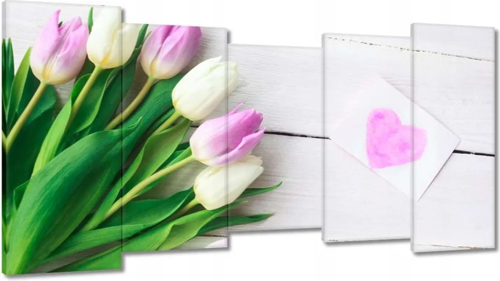 Vászonkép 150x80 Finom tulipánok