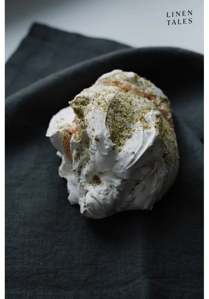 Sötétszürke len tányéralátét, 35 x 45 cm - Linen Tales