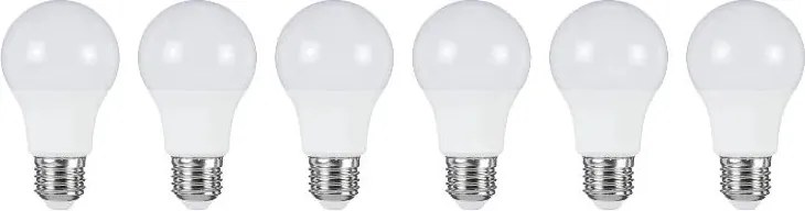 6x Led izzó E27 4.9W 40W 470lm 2700K Meleg Fehér 360°