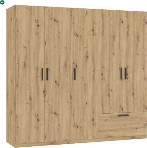 LITA WARDROBE 5D1S ARTISAN OAK