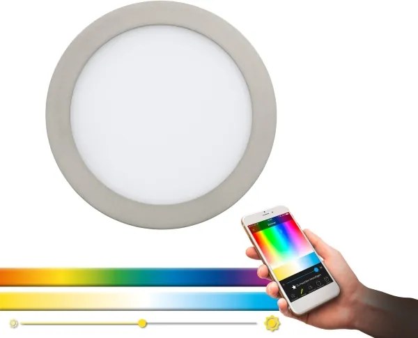 Eglo 33317 - LED RGBW, dimmelhető beépíthető mennyezeti lámpa FUEVA-C LED/15,6W/230V átm. 22,5 cm