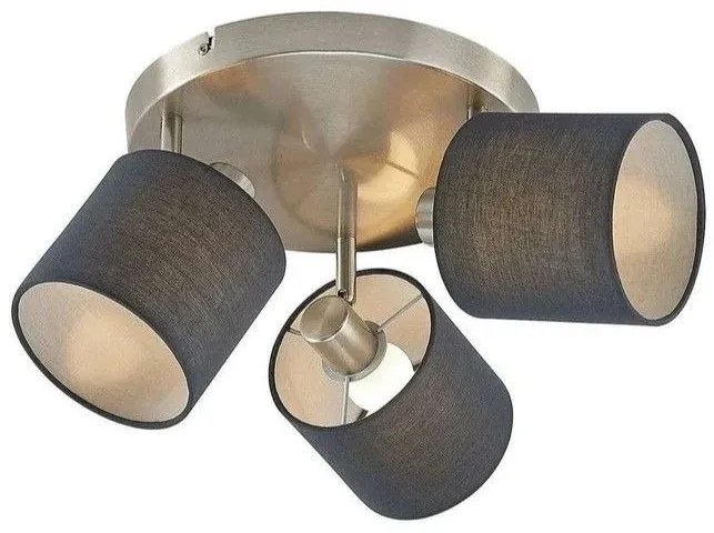 Lindby Darima mennyezeti lámpa három izzós, SZÜRKE