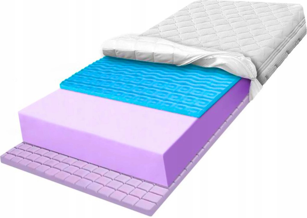 Habszivacs matrac 170X200 H3 H4 anti-cellulit hét alátámasztási zóna 24 cm