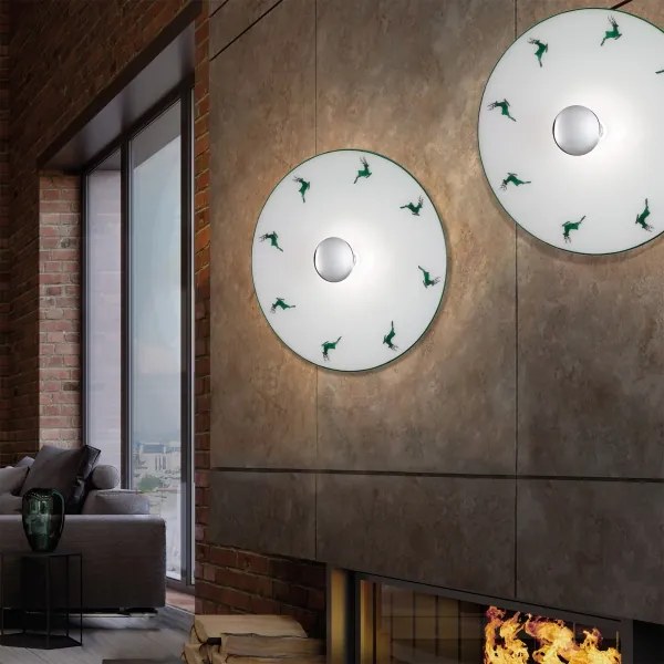 Kolarz A1353.61.XL.5.G.100 NONNA fali lámpa 1xE27/100W/230V szarvaszöld