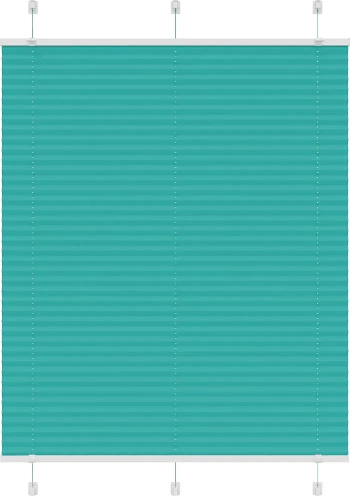 vidaXL pliszírozott redőny Benzinzöld 110x150 cm szövetszélesség
