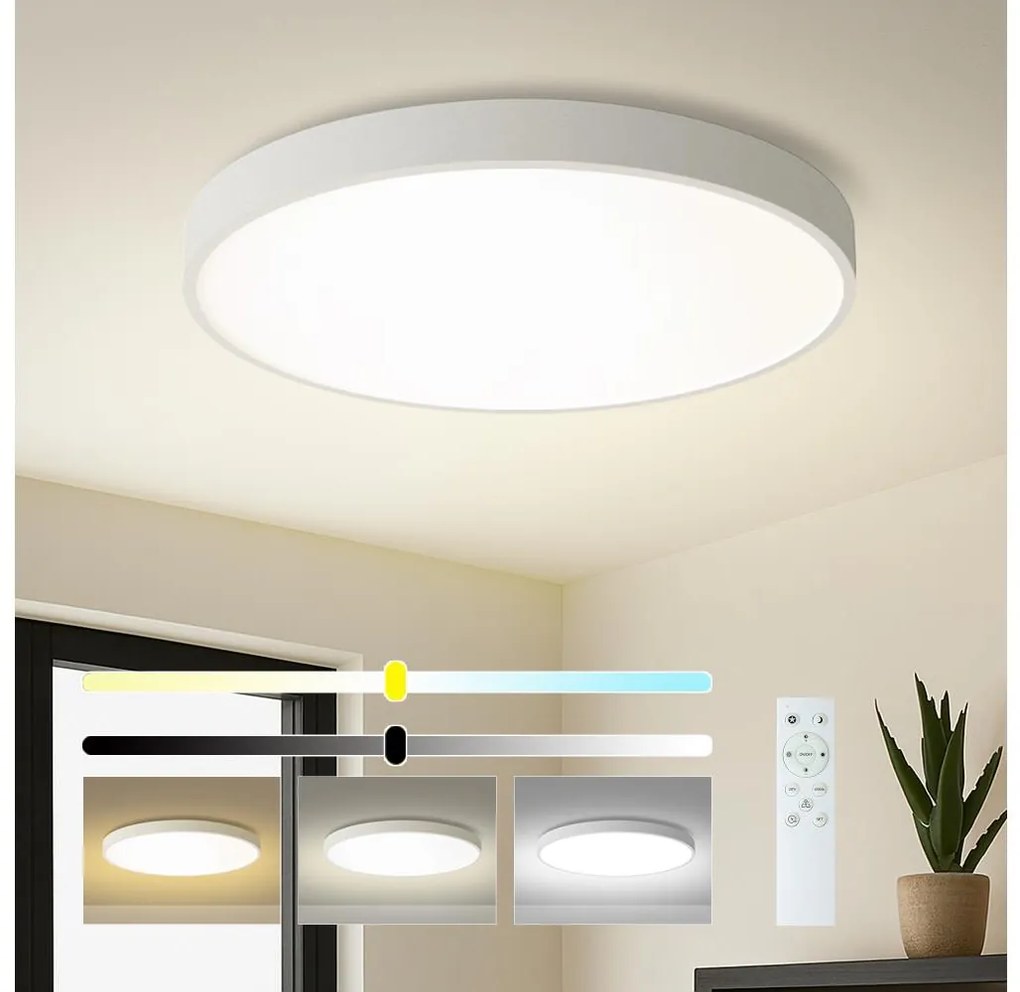 Brilagi - Dimmelhető LED lámpatest POOL SMART LED/100W/230V átm. 80 cm Wi-Fi Tuya fehér + távirányító BRI355