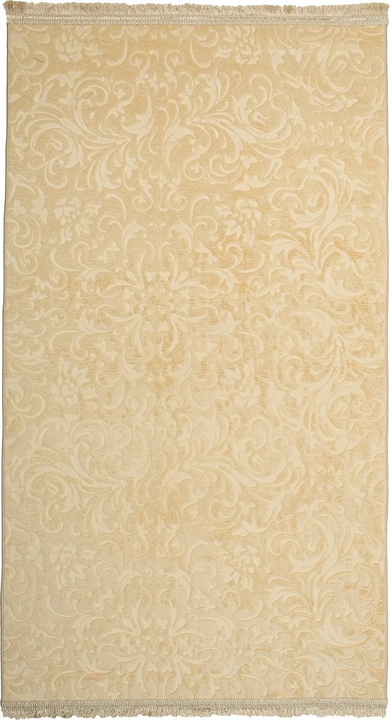 Szőnyeg Puha Modern Rojtos 80x140 cm Sárga