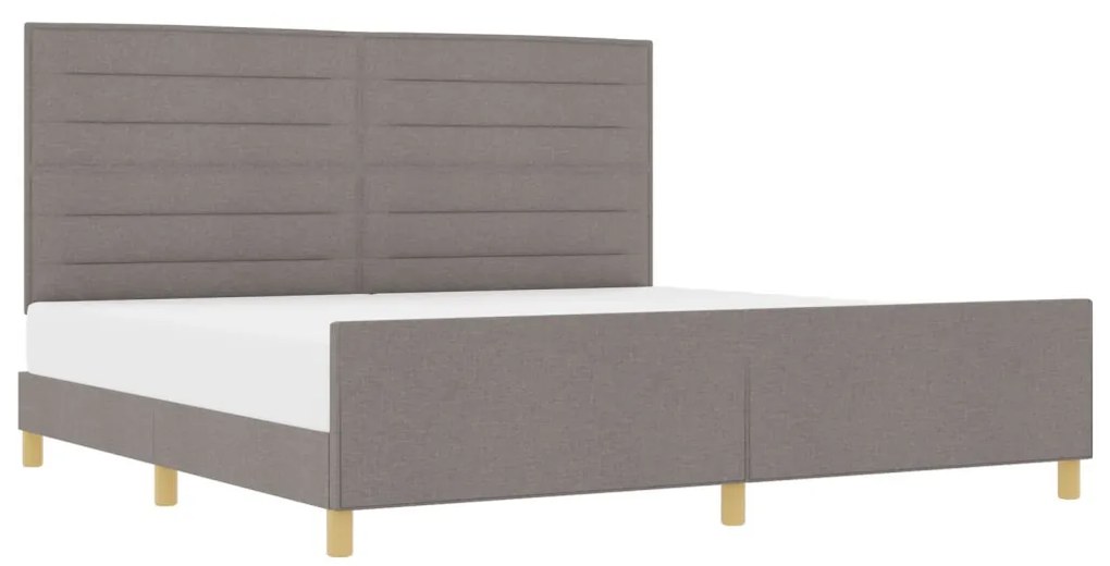 Taupe Ágykeret 200x200 cm Szövet