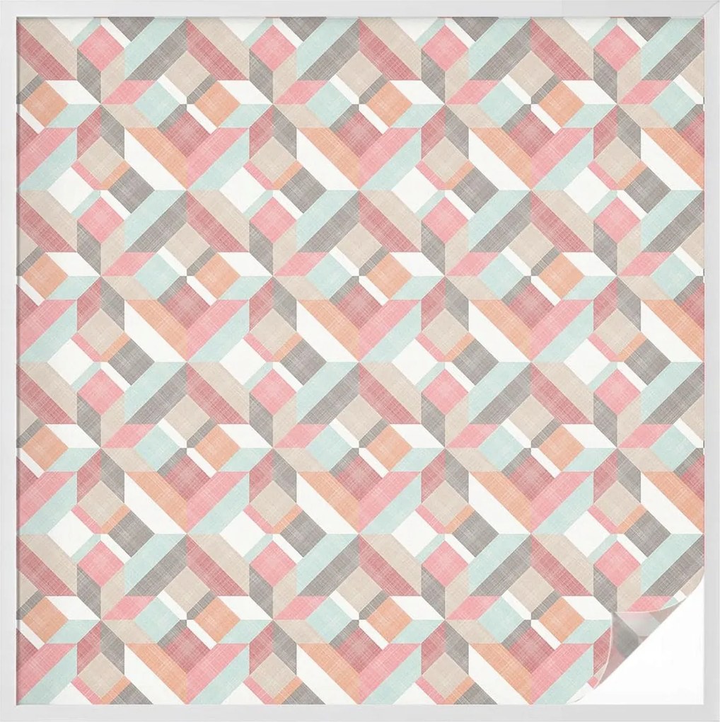 Ablakfólia Öntapadós Adatvédelem Geometrikus rombuszok 100x100