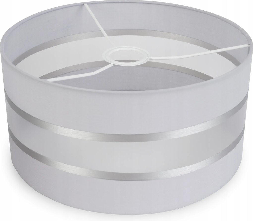 Modern Lámpaernyő 40CM Króm Csík 8 Színben Választható