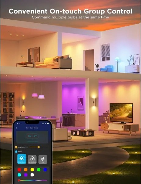 KÉSZLET 2x LED RGBWW Dimmelhető izzó GU10/4,8W/230V 2700-6500K Wi-Fi - Govee