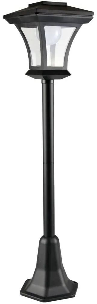 LED Napelemes lámpa TIRANA LED/1,6W/1,2V 600 mAh IP44 fekete