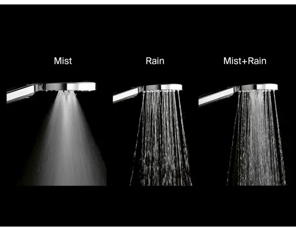 Ravak X07P233 - FLAT nyomógombos kézi zuhany, fényes króm