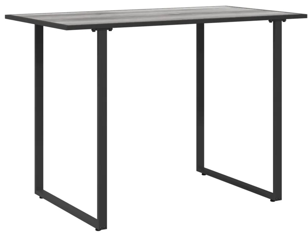 Kerti asztal szürke 100x55x70 cm DPC és acél