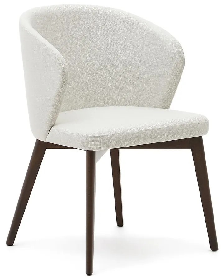 Krémszínű kárpitozott étkezőfotel Darice – Kave Home