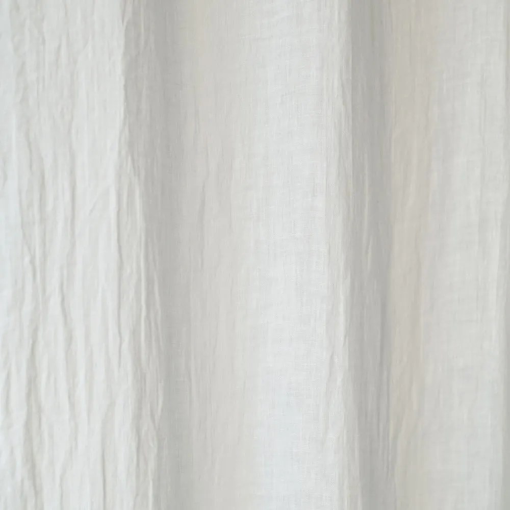 Daytime fehér len függöny, 250 x 130 cm - Linen Tales