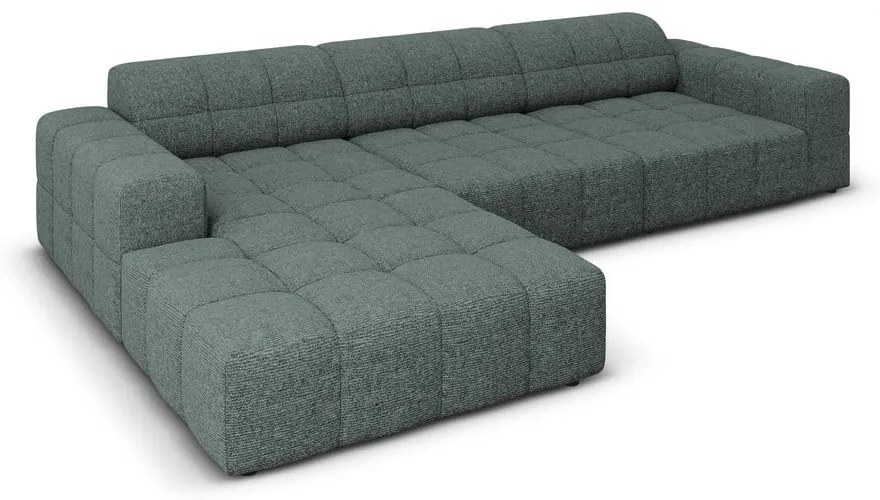 Türkiz sarokkanapé (bal oldali) Chicago – Cosmopolitan Design