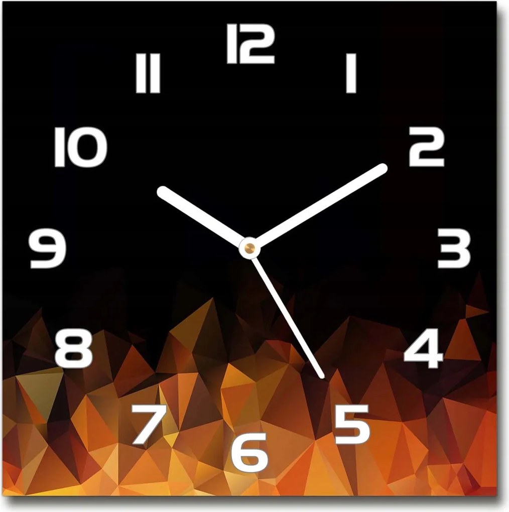 Szép üveg csendes falióra Absztrakt 30x30