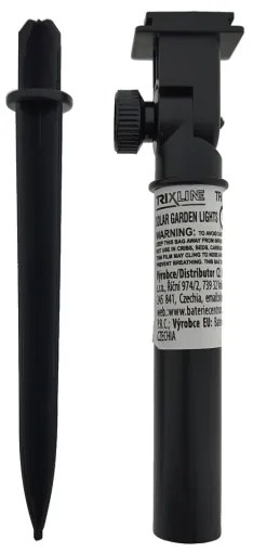 RGB LED napelemes lámpa 10xLED/1,2V 300 mAh IP44 fekete