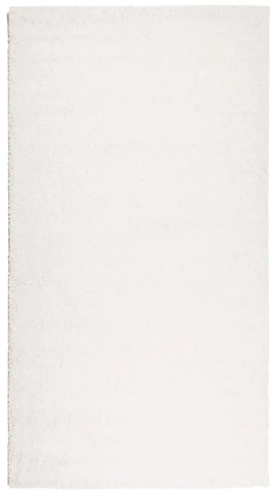 PAMPLONA krémszínű magas szálú bolyhos modern szőnyeg 60x110 cm