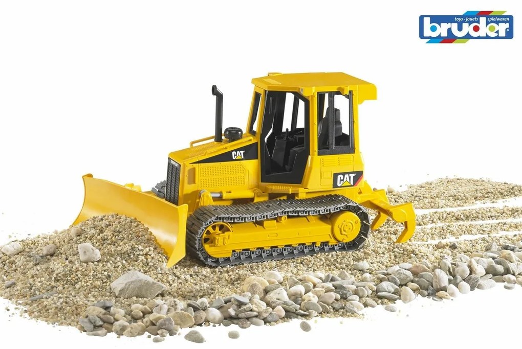 Bruder 02443 CAT Lánctalpas buldózer ekével, 1:16