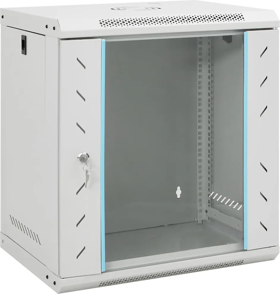 vidaXL 12U fali hálózati szekrény 19" IP20 53 x 40 x 60 cm