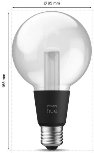 LED RGBW Dimmelhető izzó Philips Hue White And Color Ambiance E27/6,8W/230V