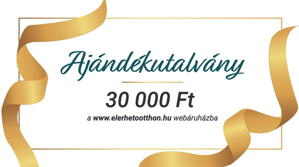 Ajándékutalvány 30 000 Ft Utalvány típusa: Elektronikus