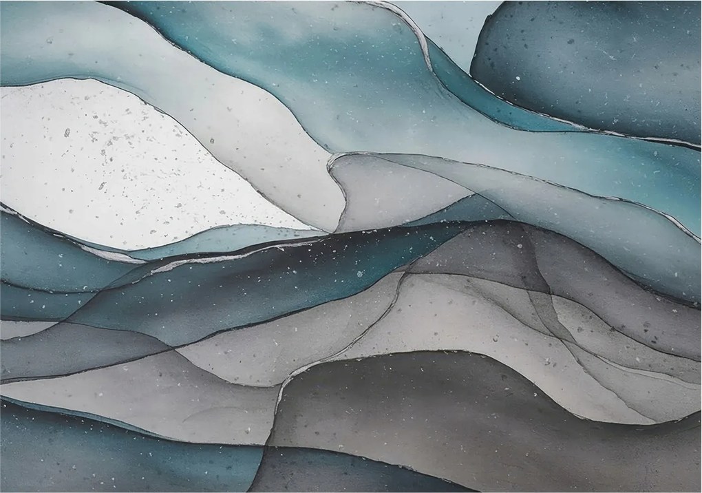 Fotótapéta Flizelin Dekoratív az irodába Színes hullámok 312x219 Ragasztó