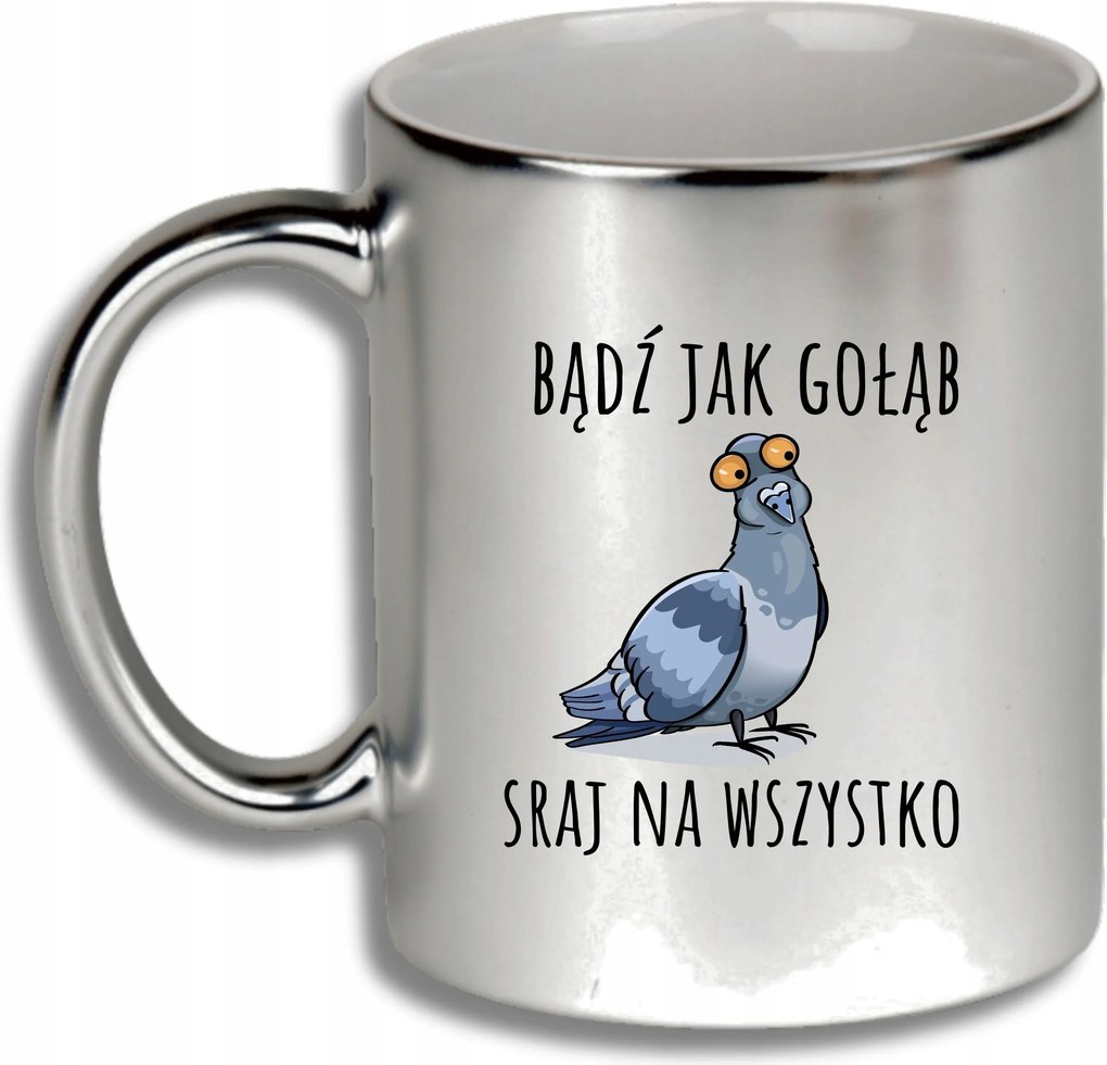 Ezüst Bögre Ajándék Különböző Alkalmakra, Vagy Mint Egy Galamb