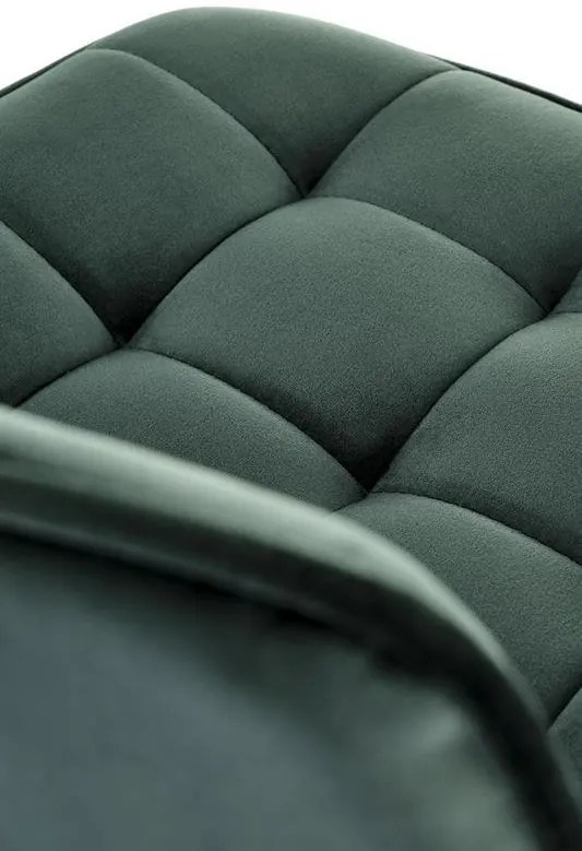 H-117 bárszék sötétzöld, arany