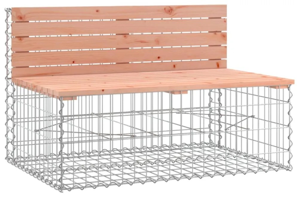 tömör duglászfenyő gabion kerti pad 103x70x65 cm