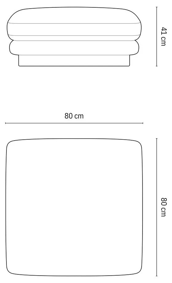 Fehér bársony lábtartó Torino – Micadoni