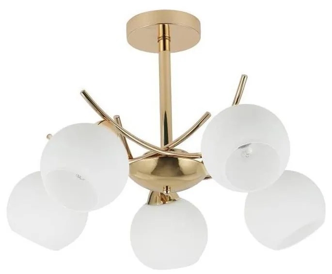 Candellux Csillár rúdon AMOS 5xE27/40W/230V arany CA1040